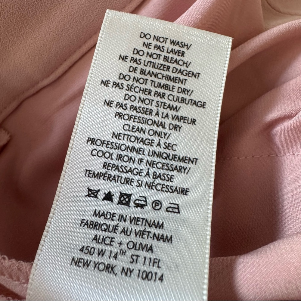 Alice + Olivia Pink Wide Leg Pants - Picture 10 of 10